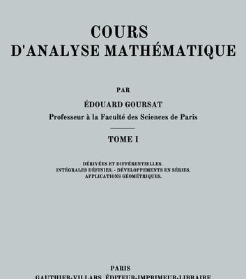 خرید و دانلود نسخه کامل کتاب Cours d’analyse mathématique