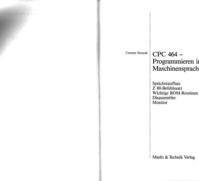 خرید و دانلود نسخه کامل کتاب CPC 464 – Programmieren in Maschinensprache