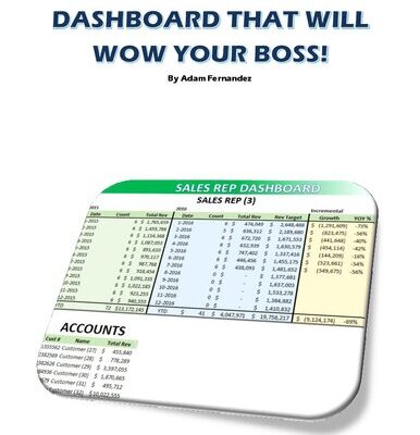 خرید و دانلود نسخه کامل کتاب Create A Simple Dashboard That Will WOW Your Boss!!