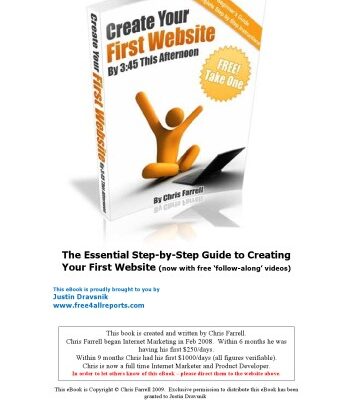 خرید و دانلود نسخه کامل کتاب Create your own very first website by 3:45 this afternoon