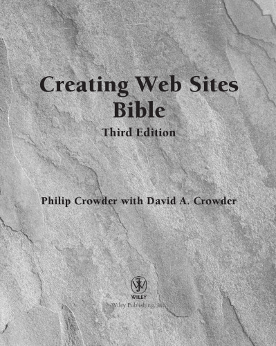 خرید و دانلود نسخه کامل کتاب Creating Web Sites Bible, Third Edition