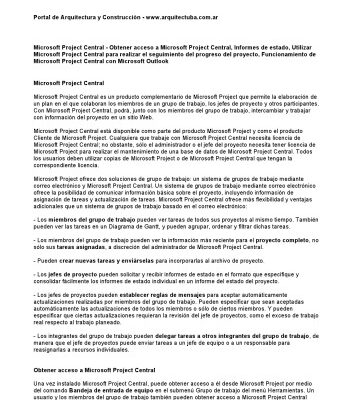 خرید و دانلود نسخه کامل کتاب Curso de Microsoft Project Gratis: Microsoft Project Central