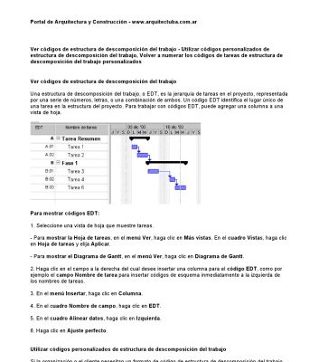 خرید و دانلود نسخه کامل کتاب Curso de Microsoft Project Gratis: Ver códigos de estructura de descomposición del trabajo