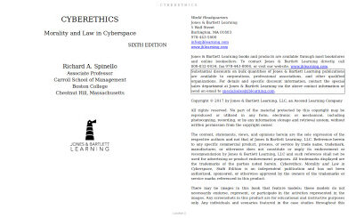 خرید و دانلود نسخه کامل کتاب Cyberethics