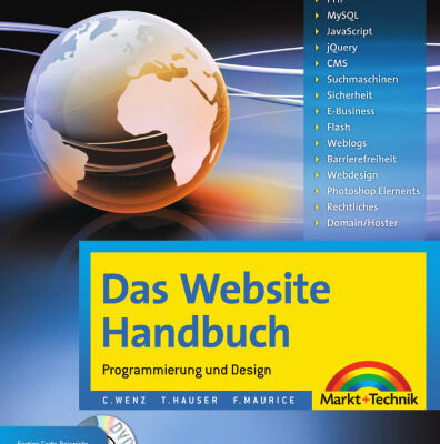 خرید و دانلود نسخه کامل کتاب Das Website Handbuch – Programmierung und Design, 4. Auflage