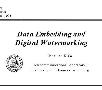 خرید و دانلود نسخه کامل کتاب Data Embedding and Digital Watermarking