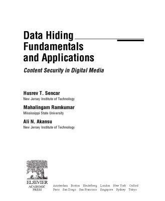خرید و دانلود نسخه کامل کتاب Data Hiding – Fundamentals and Applications