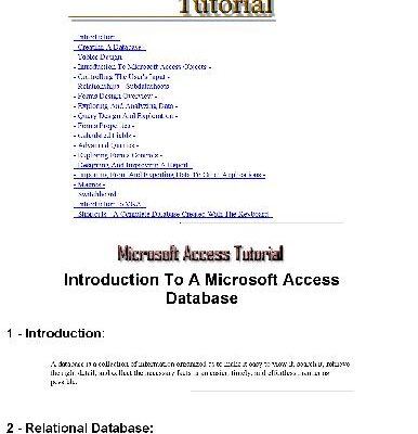 خرید و دانلود نسخه کامل کتاب Database Design Microsoft Access Tutorial