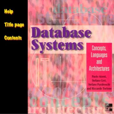 خرید و دانلود نسخه کامل کتاب Database Systems. Concepts, Languages & Architectures