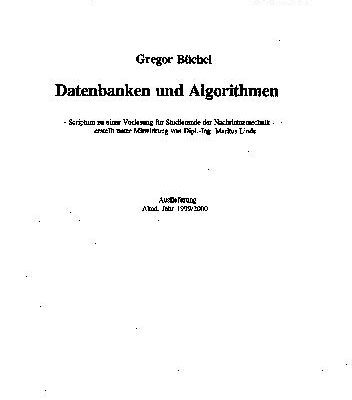 خرید و دانلود نسخه کامل کتاب Datenbanken und Algorithmen