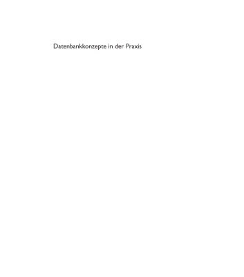 خرید و دانلود نسخه کامل کتاب Datenbankkonzepte in der Praxis : nach dem Standard SQL-99