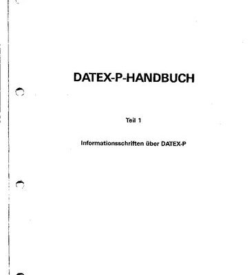 خرید و دانلود نسخه کامل کتاب DATEX-P Handbuch