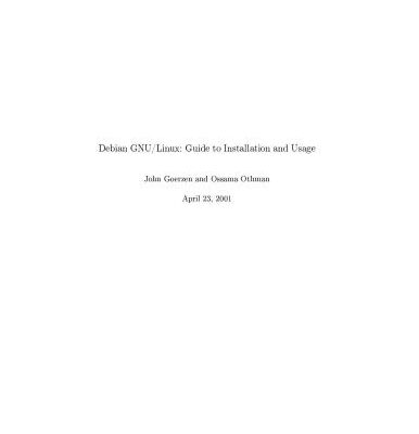 خرید و دانلود نسخه کامل کتاب Debian GN/Linux: Guide to Installation and Usage
