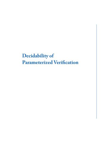 خرید و دانلود نسخه کامل کتاب Decidability of Parameterized Verification_68656fcfd9fcd.jpeg خرید و دانلود نسخه کامل کتاب Decidability of Parameterized Verification