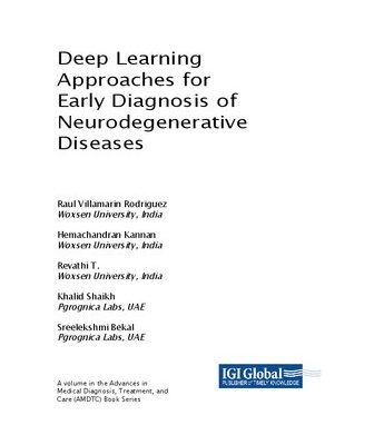 خرید و دانلود نسخه کامل کتاب Deep Learning Approaches for Early Diagnosis of Neurodegenerative Diseases