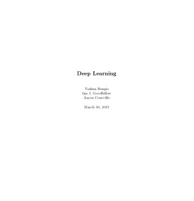 خرید و دانلود نسخه کامل کتاب Deep Learning [draft of March 30, 2015]