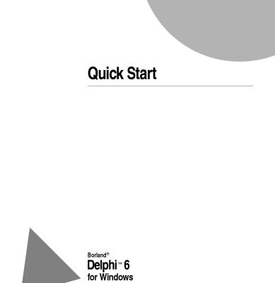 خرید و دانلود نسخه کامل کتاب Delphi 6 for Windows / Quickstart