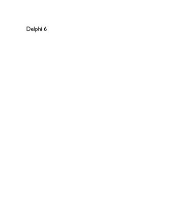 خرید و دانلود نسخه کامل کتاب Delphi 6