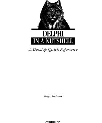 خرید و دانلود نسخه کامل کتاب Delphi in a Nutshell (In a Nutshell (O’Reilly))