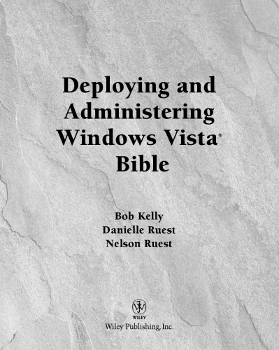 خرید و دانلود نسخه کامل کتاب Deploying and Administering Windows Vista Bible