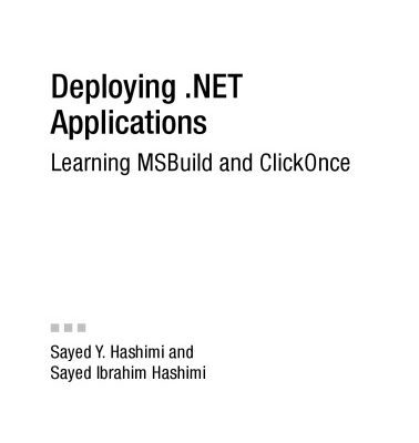 خرید و دانلود نسخه کامل کتاب Deploying .NET Applications