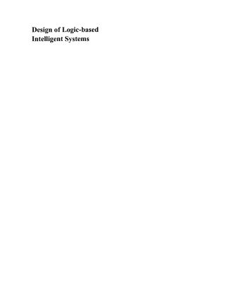 خرید و دانلود نسخه کامل کتاب Design of Logic-based Intelligent Systems