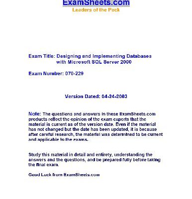 خرید و دانلود نسخه کامل کتاب Designing and Implementing Databases with Microsoft SQL Server 2000