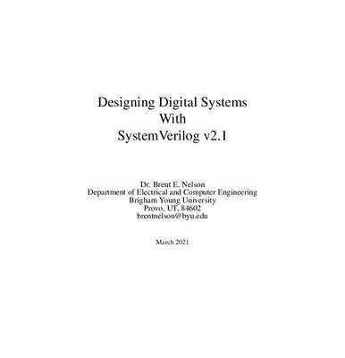 خرید و دانلود نسخه کامل کتاب Designing Digital Systems With SystemVerilog (v2.1)