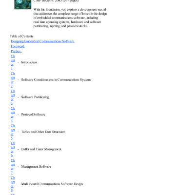 خرید و دانلود نسخه کامل کتاب Designing Embedded Communications Software