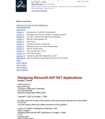 خرید و دانلود نسخه کامل کتاب Designing Microsoft ASP.NET applications