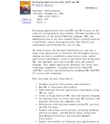 خرید و دانلود نسخه کامل کتاب Developing applications with Java and UML
