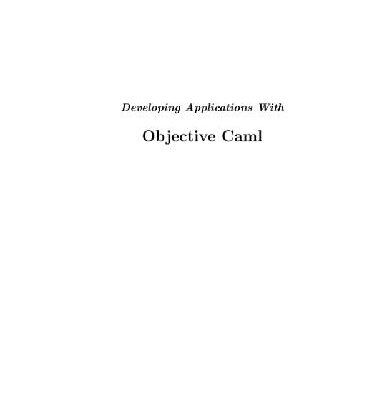 خرید و دانلود نسخه کامل کتاب Developing Applications With Objective Caml