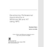 خرید و دانلود نسخه کامل کتاب Developing Professional Applications for Windows 98 and NT Using MFC