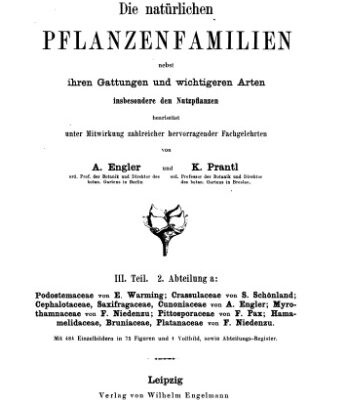 خرید و دانلود نسخه کامل کتاب Die natürlichen PFLANZENFAMILIEN. Podostemaceae