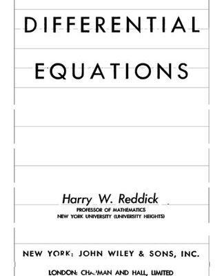 خرید و دانلود نسخه کامل کتاب Differential equations