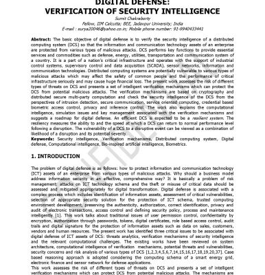 خرید و دانلود نسخه کامل کتاب DIGITAL DEFENSE: VERIFICATION OF SECURITY INTELLIGENCE