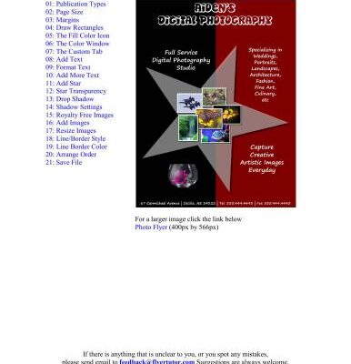 خرید و دانلود نسخه کامل کتاب Digital Photography Flyer (using Microsoft Publisher)