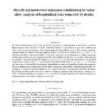 خرید و دانلود نسخه کامل کتاب Directly parameterized regression conditioning on being alive: analysis of longitudinal data truncated by deaths