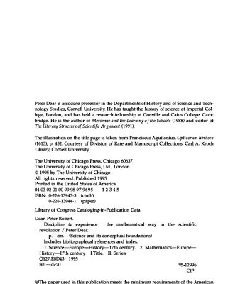 خرید و دانلود نسخه کامل کتاب Discipline and Experience. The Mathematical Way in the Scientific Revolution