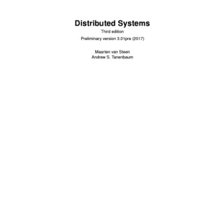 خرید و دانلود نسخه کامل کتاب Distributed Systems – 3rd Edition