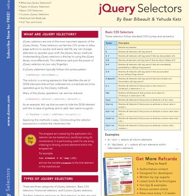 خرید و دانلود نسخه کامل کتاب DZone Refcardz jQuery Selectors