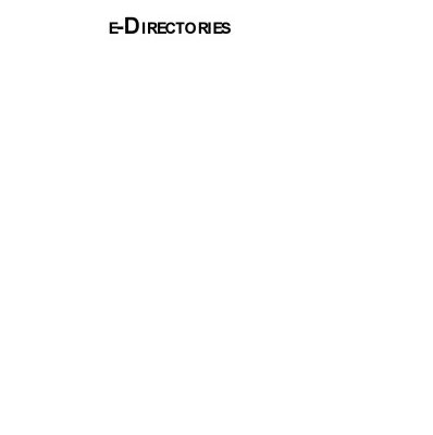 خرید و دانلود نسخه کامل کتاب e-Directories: Enterprise Software, Solutions, and Services