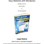 خرید و دانلود نسخه کامل کتاب Easy websites with WordPress