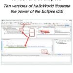 خرید و دانلود نسخه کامل کتاب Eclipse 4.5 Hello Course for Java Developers: Ten versions of HelloWorld illustrate the power of the Eclipse IDE