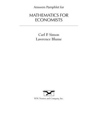 خرید و دانلود نسخه کامل کتاب Economics, Mathematical Solutions