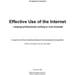 خرید و دانلود نسخه کامل کتاب Effective Use of the Internet: Keeping Professionals Working in Rural Australia: A Report for the Rural Industries Research and Development Corporation