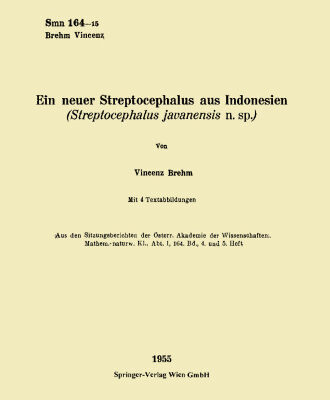 خرید و دانلود نسخه کامل کتاب Ein neuer Streptocephalus aus Indonesien: Streptocephalus javanensis n. sp.