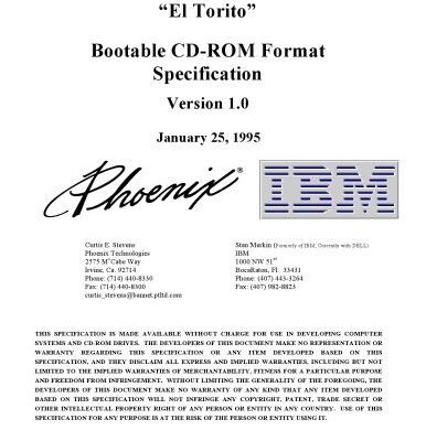 خرید و دانلود نسخه کامل کتاب “El Torito” Bootable CD-ROM Format Specification