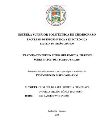 خرید و دانلود نسخه کامل کتاب Elaboración de un libro multimedia bilingüe sobre mitos del pueblo shuar (Shibaro/ Aents)