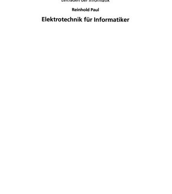 خرید و دانلود نسخه کامل کتاب Elektrotechnik für Informatiker: mit MATLAB und Multisim